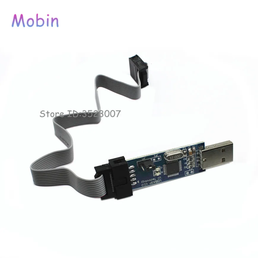 10 шт./лот USBASP USBISP AVR программатор USB ISP ASP ATMEGA8 ATMEGA128 Поддержка Win7 64K лучшее качество