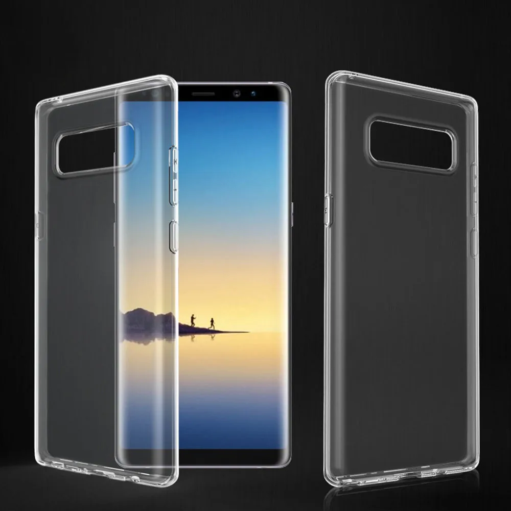 Slim Fit Soft Silicone Transparent Clear Case Anti Scratch Impact Protective Cover For Samsung Galaxy Note 8 N950F N950FD N950U |