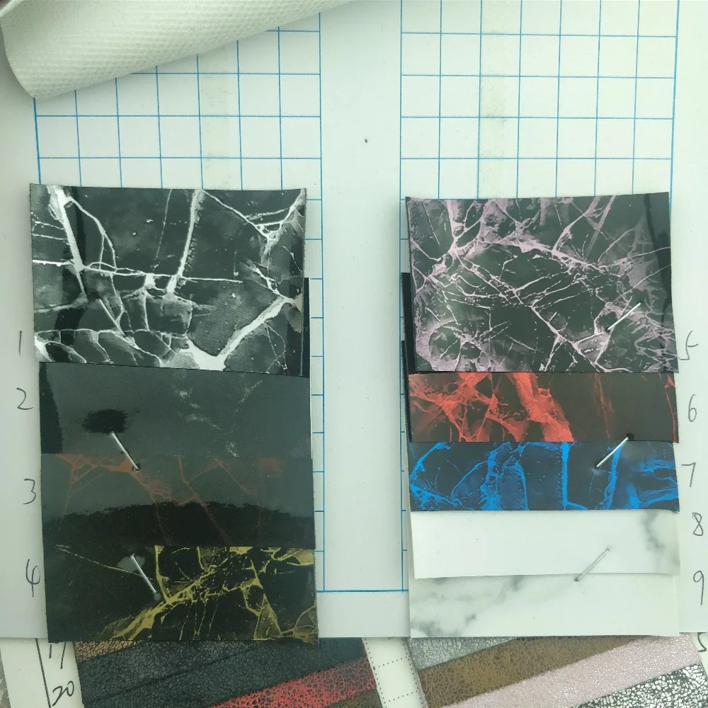 Новинка! Узор из мраморного камня 3 твердости искусственная кожа 9 цветов