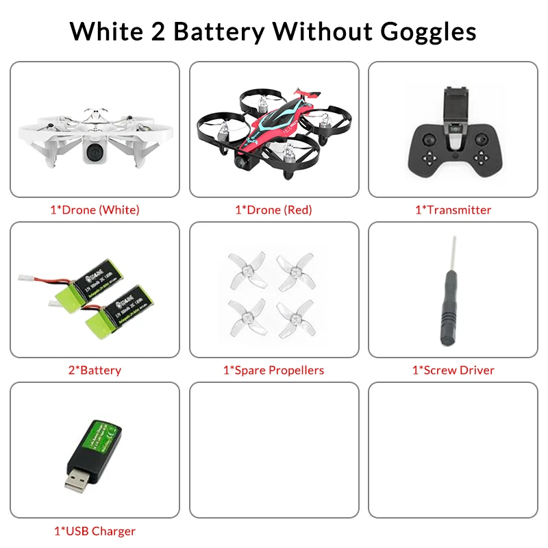 5 Eachine E013 плюс микро гоночный Дрон с видом от первого лица с защитой от черепаха режим w/5,8G 48CH 1000TVL Камера VR006 очки - Цвет: 5
