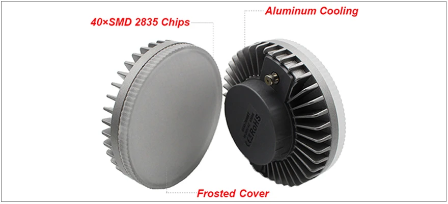 Hinnixy светодиодный GX53 Лампочка 8W 110 V-240 V Алюминиевый охлаждающий Матовый PC чехол светильник Кабинета Теплый/натуральный/холодный белый свет лампы