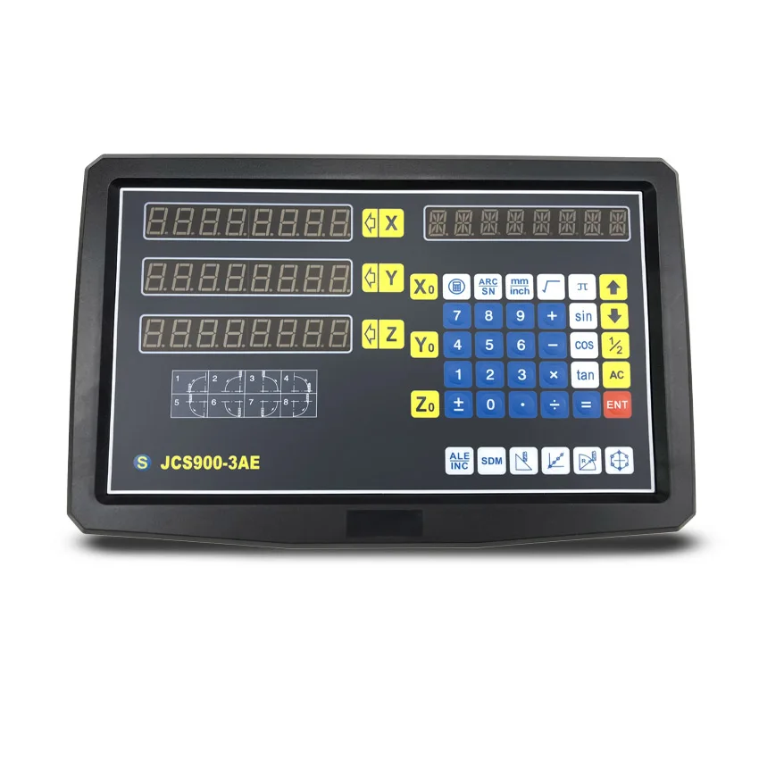 Полный токарный станок 3 оси dro набор/комплект JCS900-3AE и три шт 5u микрон 2 дюймов до 40 дюймов Размеры линейная оптическая линейка - Цвет: only one 3 axis dro
