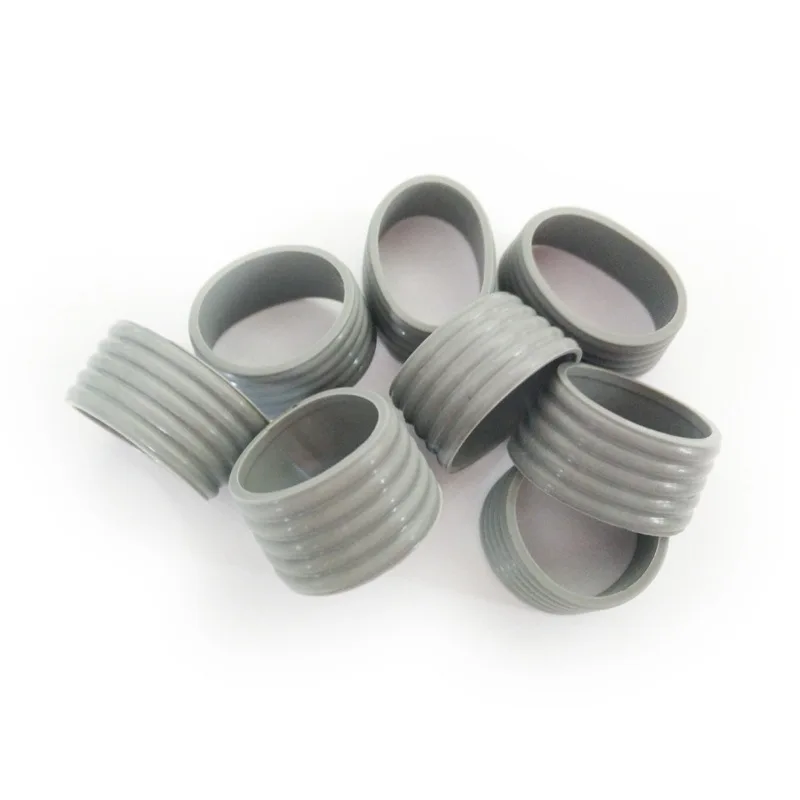 grey color 5 шт. силиконовые ручки для теннисной ракетки, ручки для теннисной ракетки, накладные уплотнительные кольца - Цвет: grey color