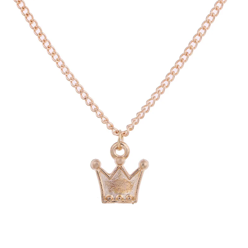 New Gold-color Prince Crown Alloy Clavicle Snake Bone Pendant Short Necklace | Украшения и аксессуары