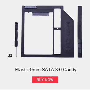 CHIPAL Универсальный SATA 3,0 2nd HDD Caddy 9,5 мм 9,5 мм для 2," SSD чехол для жесткого диска с светодиодный для ноутбука CD-ROM DVD-ROM