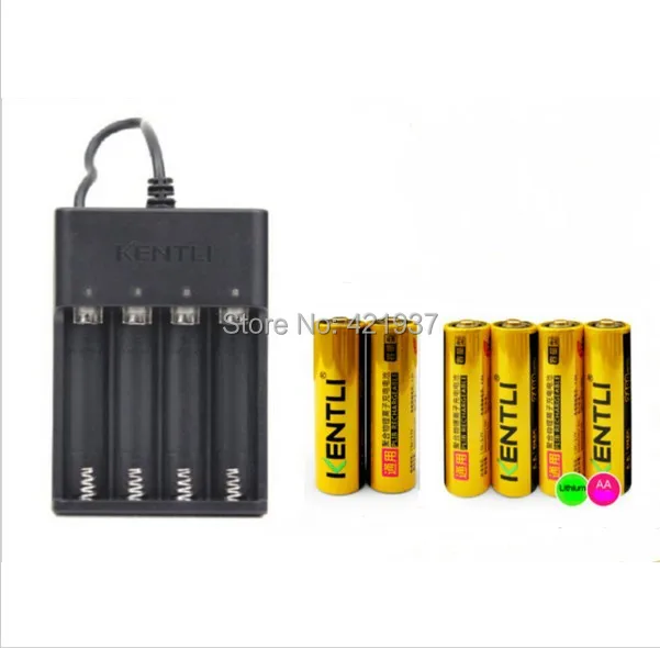 6 шт. перезаряжаемые литий-ионные литий-полимерные аккумуляторные батареи AA 1 5