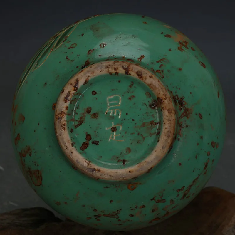 Song Dynasty зеленая глазурь ручной работы ДРАКОН фарфоровая ваза старинная имитация