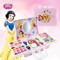 53pcs Новинка, Детские ролевые игры, игрушки, Дисней, Белоснежка, макияж, набор, набор для макияжа, игрушка, безопасная, не токсичная, для девочек, Туалетная косметика, подарочная коробка - Цвет: 53pcs
