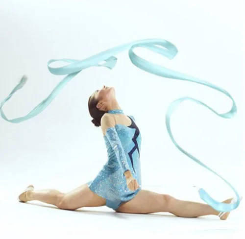 4M Colorful Gym Ribbons Dance Ribbon Rhythmic Art Gymnastic Ballet Streamer Twirling Rod Stick Training Professional Ribbons|Гимнастика| |