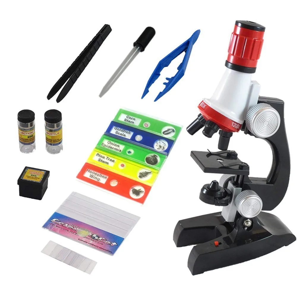 12 шт./кор. Обучающие слайды инструмент для животных детский микроскоп