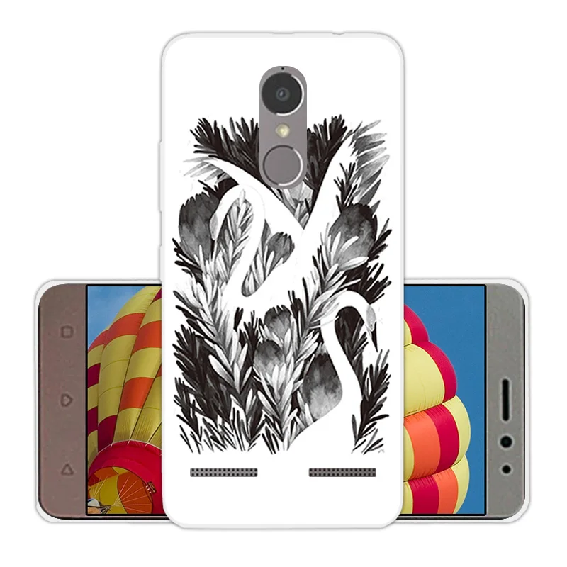 Case For Lenovo K6 Vibe Cover Soft TPU Silicone Fundas Animal Coque Ultra Thin Transparent Power Phone |