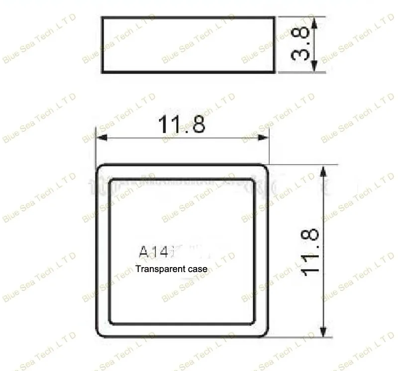 1000 пар (Тактильный кнопочный переключатель + Прозрачный чехол) для кнопочного