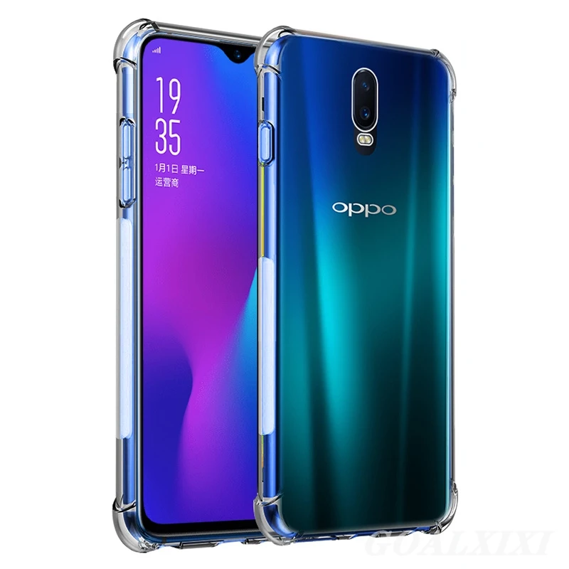 For OPPO R17 R15 F11 F9 Pro F7 F5 F3 AX7 AX5 A7 A5 Case HQ Airbag Shockproof Soft Silicone TPU Back Portective Cover Skin |