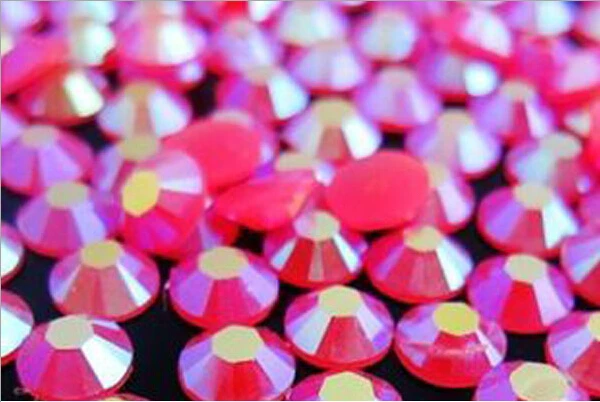 

6mm Jelly Rose AB Color SS30 crystal Resin rhinestones flatback Nail Art Rhinestones,10,000pcs/bag