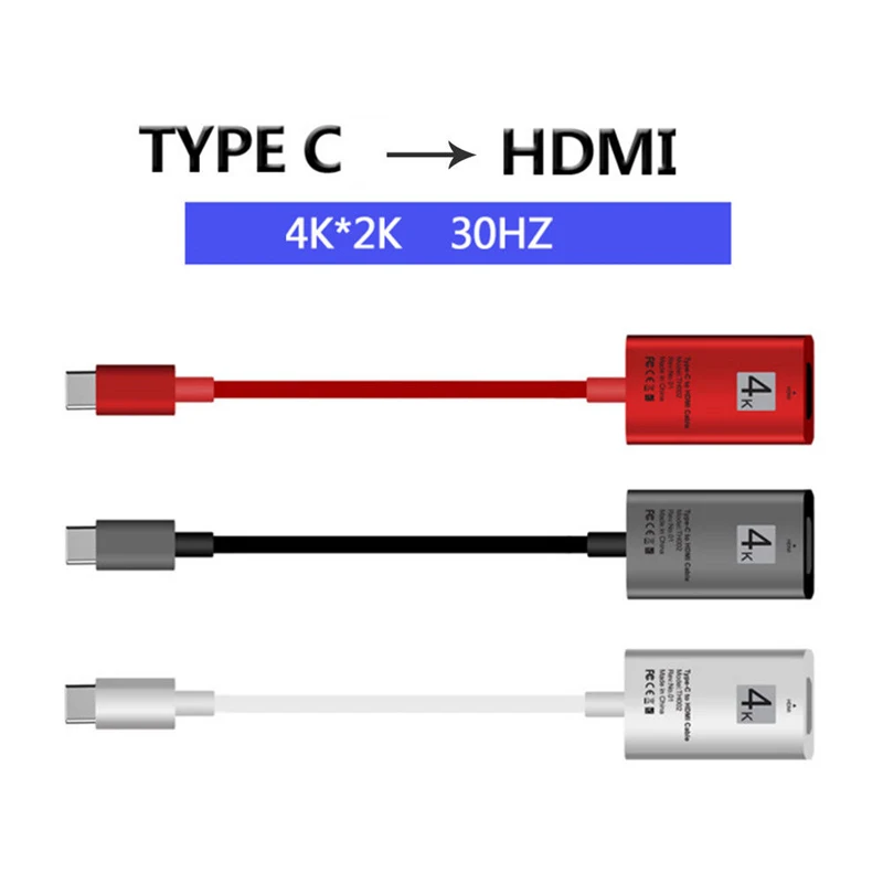 Usb type C Мужской к HDMI Женский AV кабель HDTV адаптера Plug and Play для портативных ПК Новый |