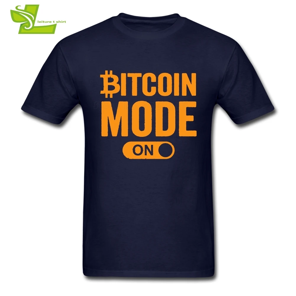 Футболка Биткоин Mode On Man Повседневная летняя футболка с круглым вырезом и