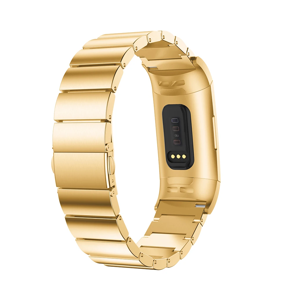 Металлический ремешок для часов Hero Iand для Fitbit Charge 3 Band Замена ремешка для часов бабочка закрытие Браслет для Fitbit Charge3