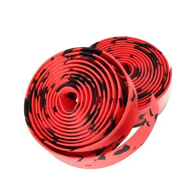 Black Red 2 шт велосипедный дорожный велосипед для активного отдыха спортивный пробковый Руль+ 2 бар штекер - Цвет: Black Red