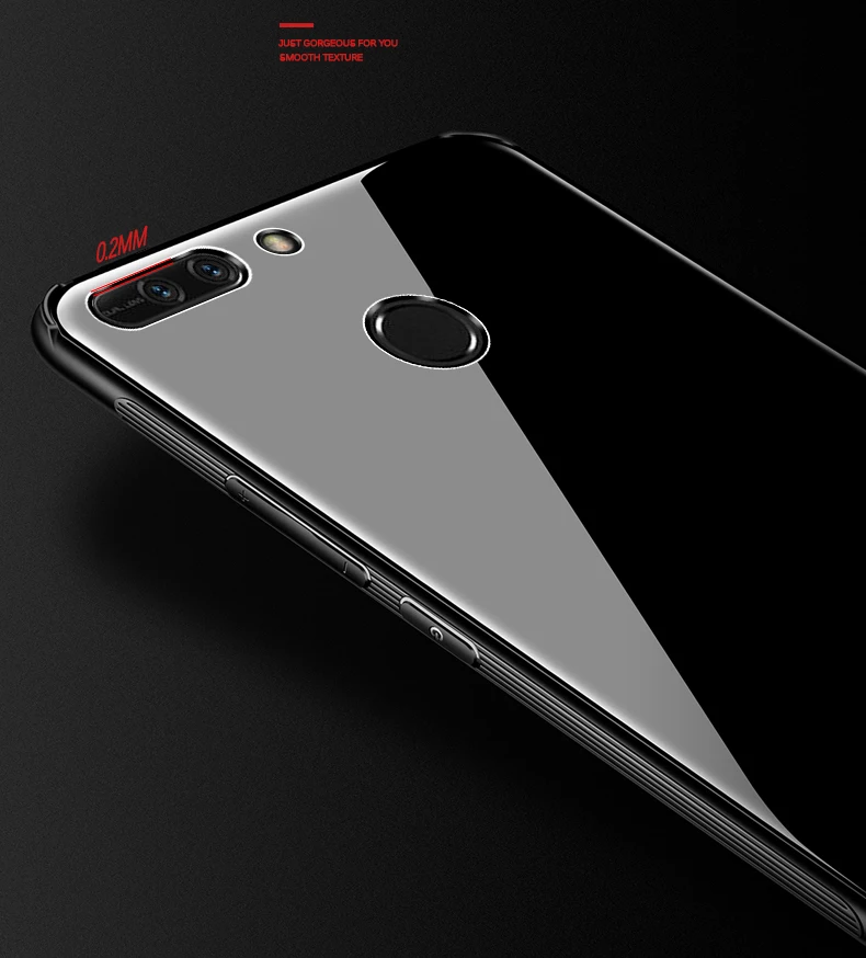 MAKAVO для huawei Honor 8 Pro Чехол, роскошная задняя крышка из закаленного стекла, гибридный противоударный чехол, жесткий корпус для huawei Honor V9