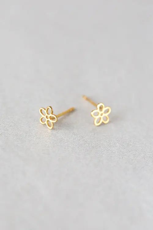 1 шт. женские серьги-гвоздики в виде цветка | Украшения и аксессуары