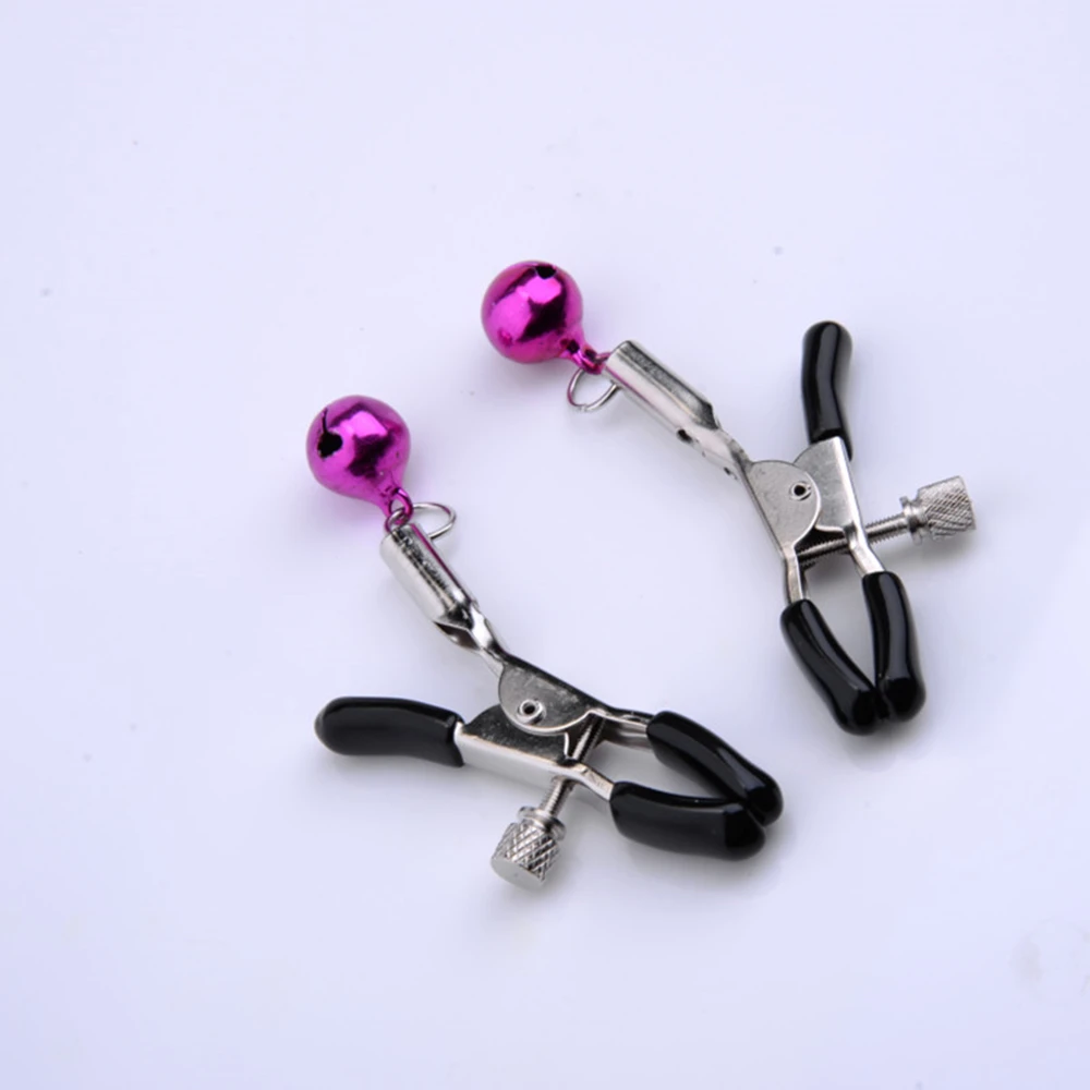 1 пара металлических пикантных зажимов для сосков маленький колокольчик игра