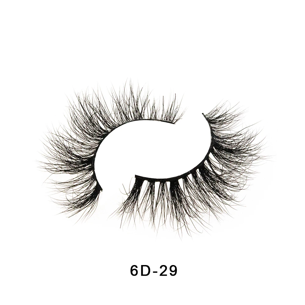 6D-29 Crownlashes 6d норковые ресницы фирменные ресницы косметические ресницы Индивидуальные ресницы упаковочная коробка Поддельные ресницы - Цвет: 6D-29