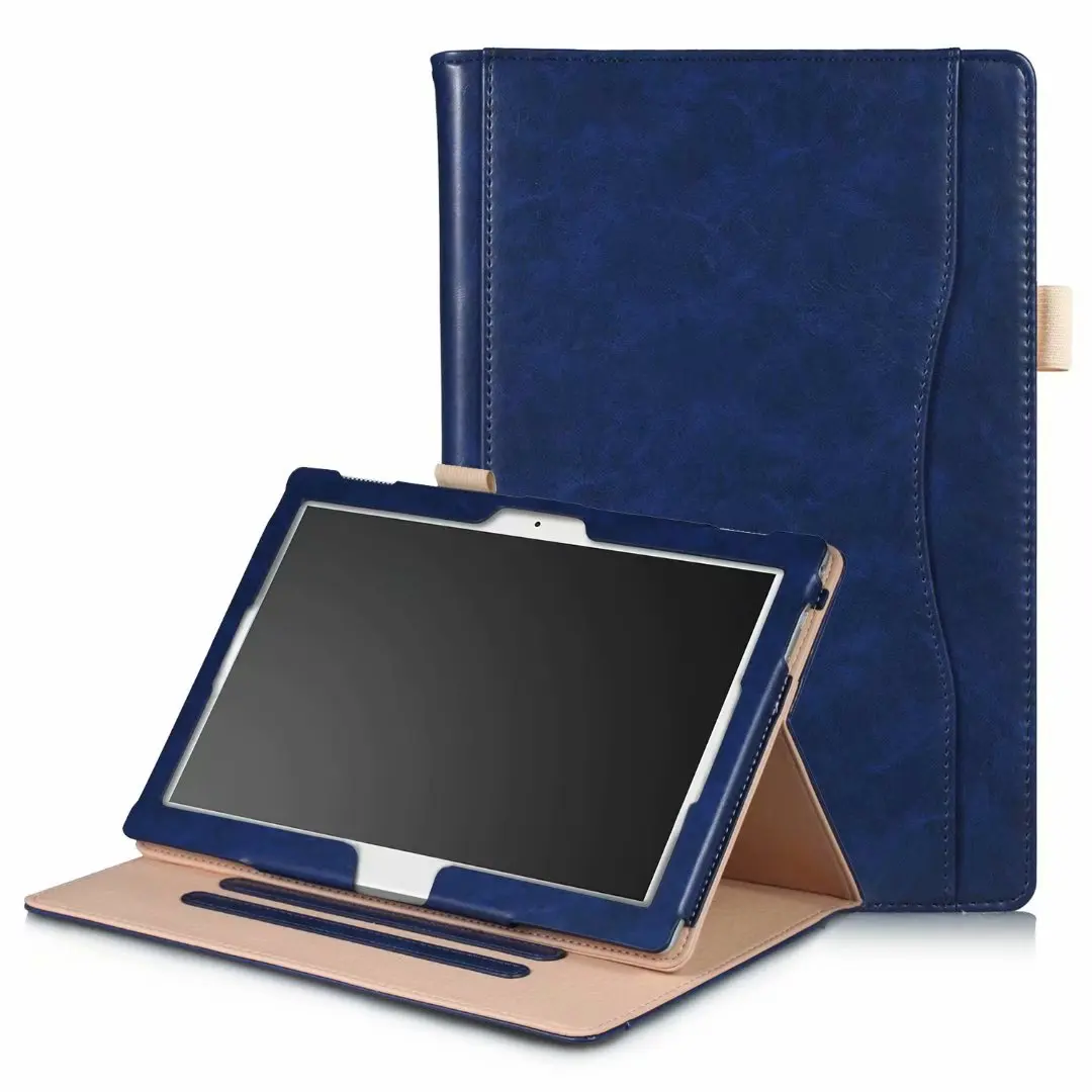 navy Тонкий флип-Кошелек из искусственной кожи чехол для lenovo Tab E10 TB-X104F чехол для Tab 4 10 TB-X304L Tab 4 10 Plus TB-X704L Чехол+ пленка+ ручка - Цвет: navy