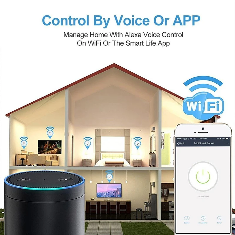 Wi Fi Умный дом Мощность полосы электрические розетки интеллектуальные суб