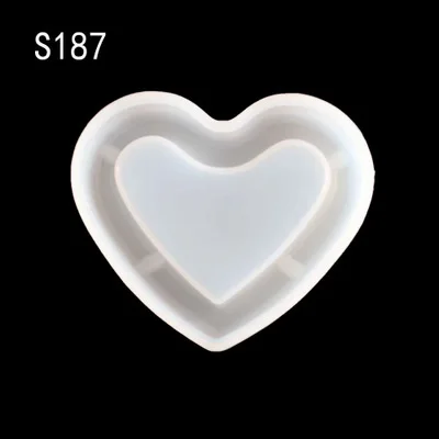 

mirror ashtray silicone mold crystal drop glue crystal epoxy resin cement concrete hand dried flower container making DIY Clay S