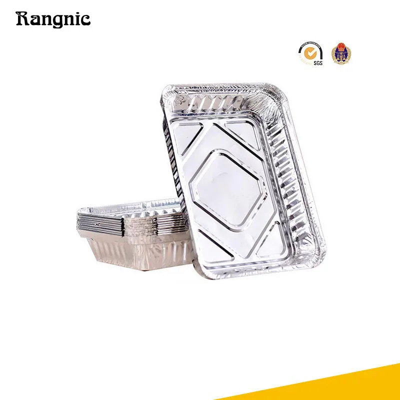 Rangnic барбекю кастрюлю гриль жести Фольга лоток еды жестяной коробке одноразовые