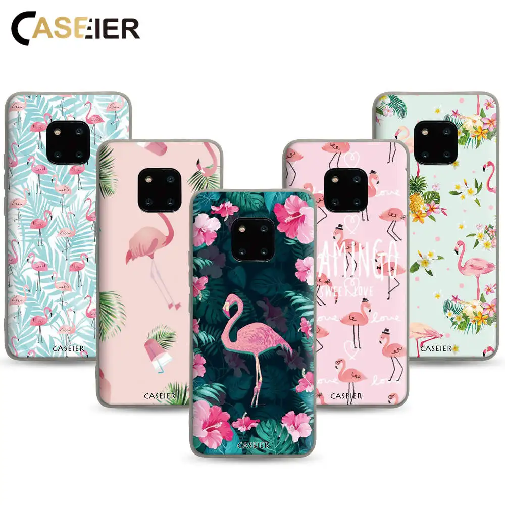 Чехол CASEIER с рисунком фламинго для Huawei Mate 20 10 Lite P8 P9 P10 P20 P30 Pro чехол телефона P Smart Plus