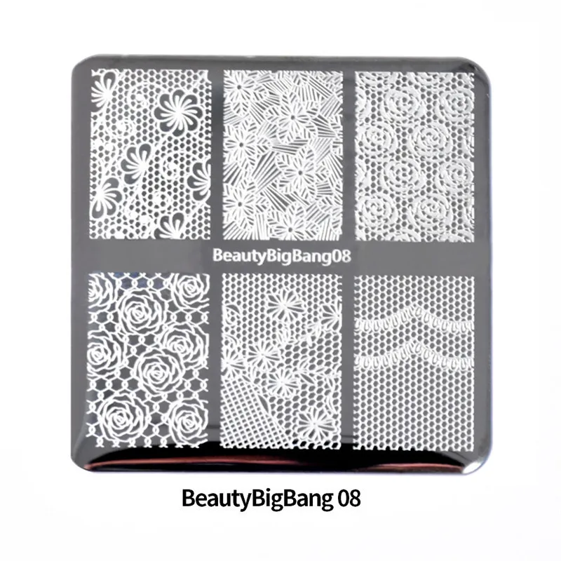 BeautyBigBang 10 шт. Набор тарелок для ногтей Лето Хэллоуин шаблон дизайн ногтей печать для ногтей лак шаблон набор