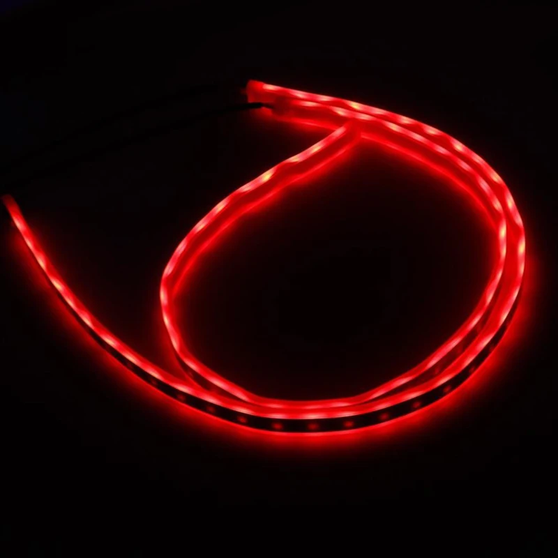 2 шт. RGB светодиодный светильник полоски для головы DRL Поворотный Светильник с