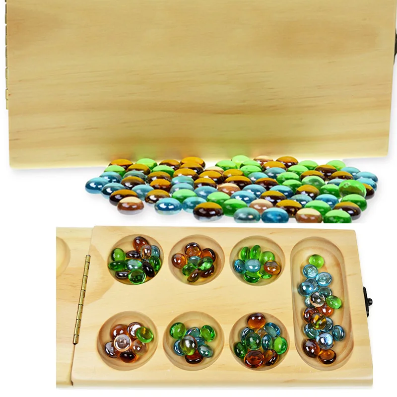 Манкала Африка драгоценный камень игра головоломка красивый дизайн для детей