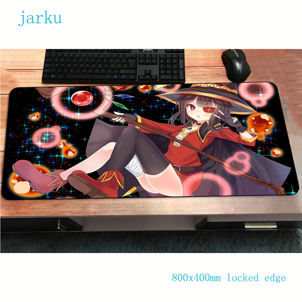 

megumin mouse pad 800x400x2mm gaming mousepad anime Gorgeous office notbook desk mat Aestheticism padmouse games pc gamer mats
