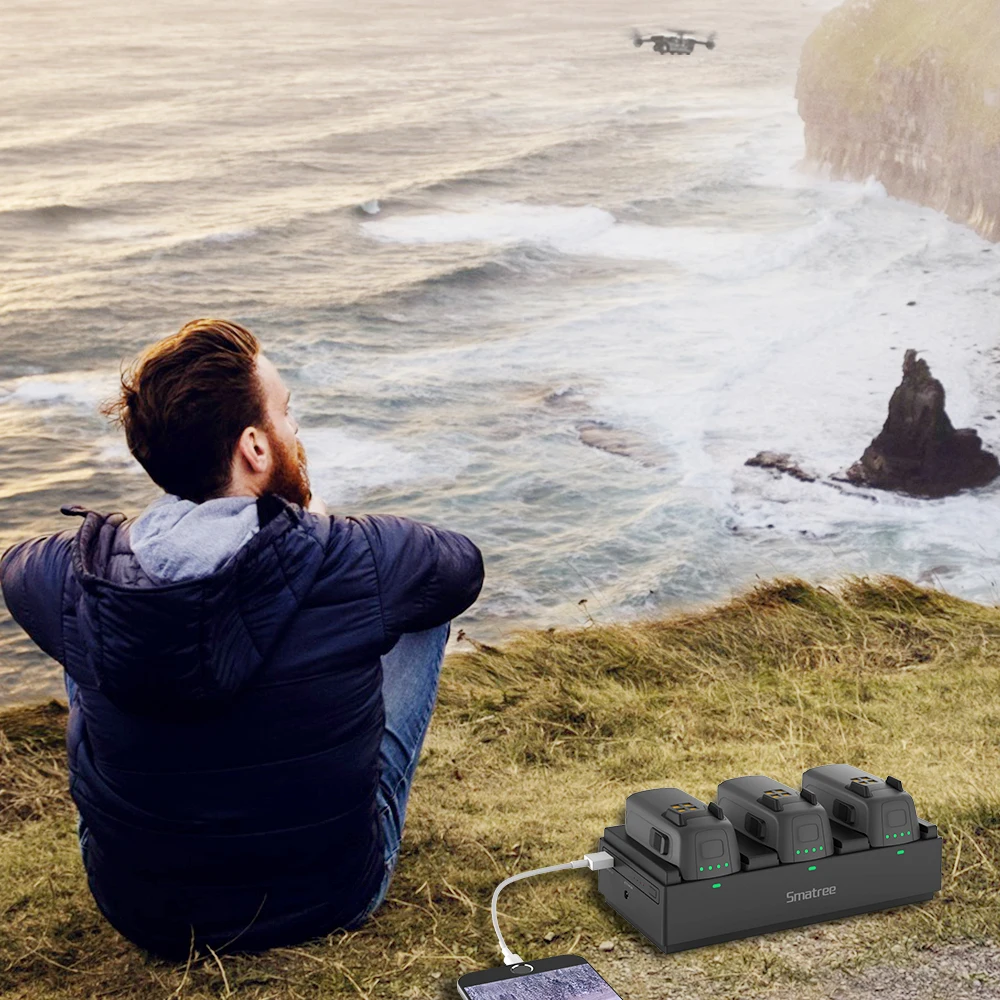 Портативное зарядное устройство Smatree для DJI Spark Drone интеллектуальный