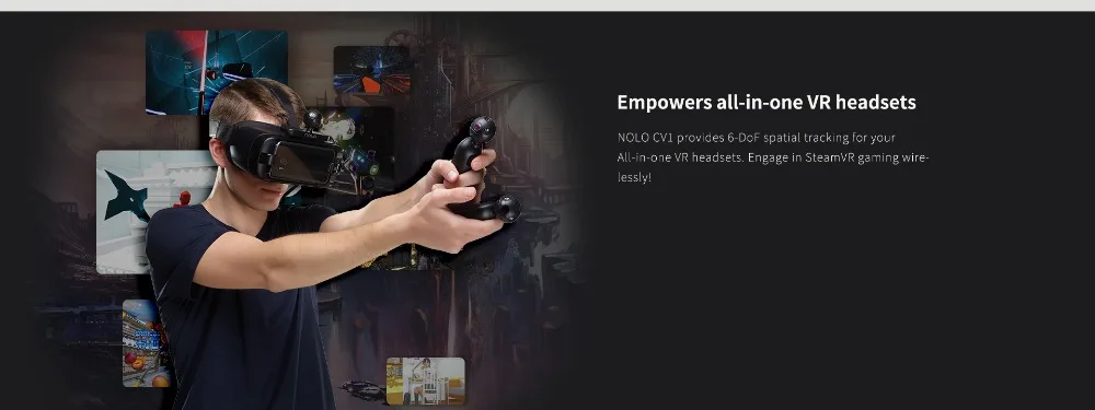 NOLO CV1 3D VR контроллеры сотовый телефон мобильный vr игровая гарнитура станция контроллер видео движения набор для отслеживания для мобильных и ПК