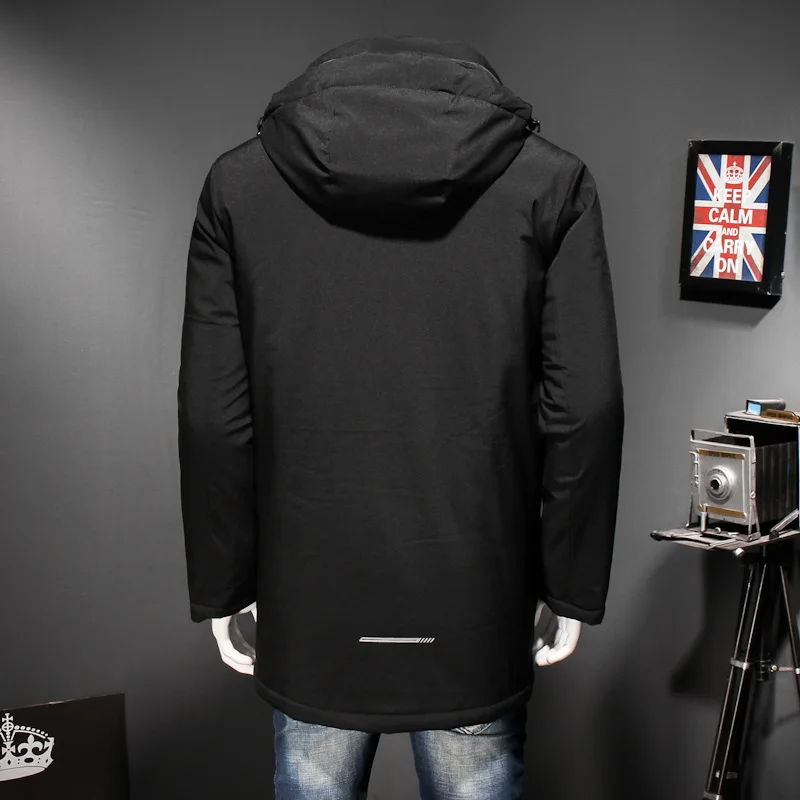 Большие размеры 10XL 8XL 6XL 2018 Новое поступление зимняя длинная куртка хлопковая