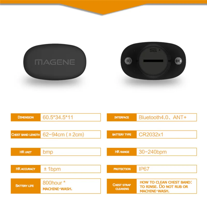 Bluetooth 4,0 ANT+ датчик сердечного ритма, совместимый для GARMIN Bryton IGPSPORT, компьютер, бегущий велосипед, монитор сердечного ритма, нагрудный ремень