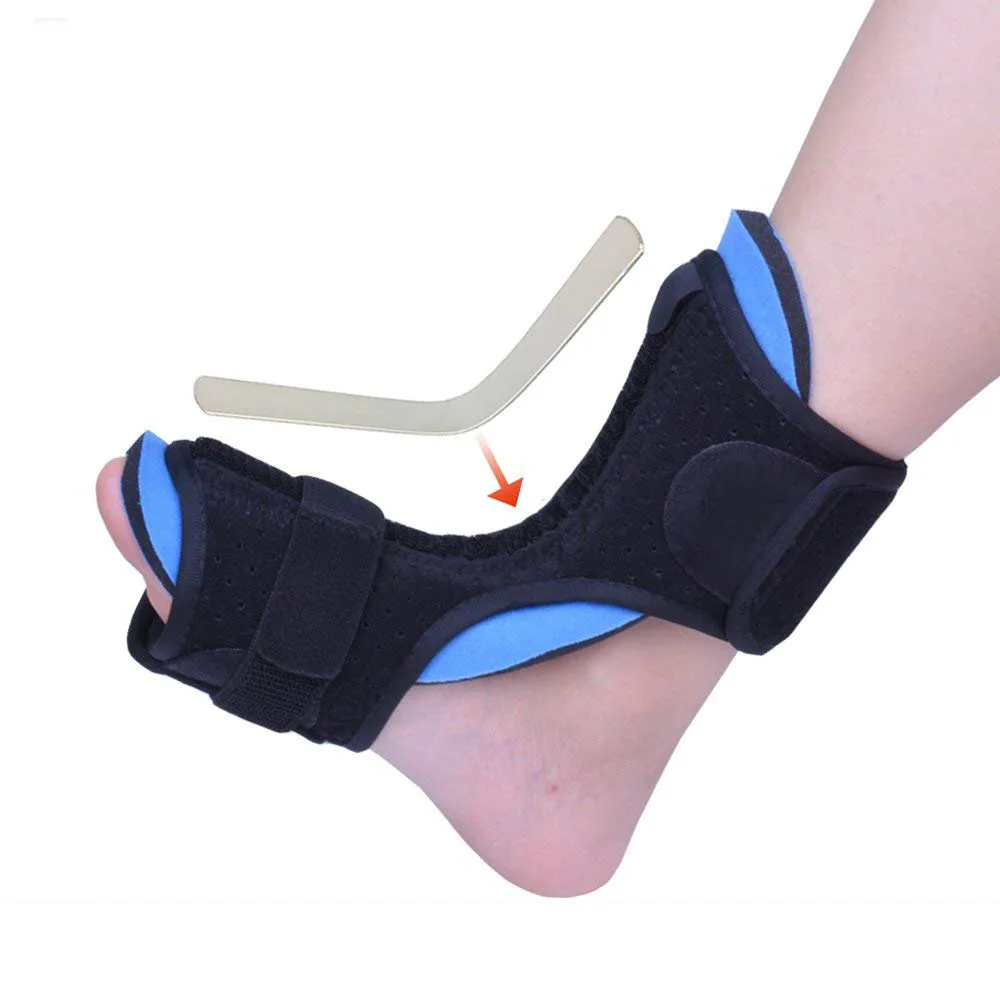 Медицинские Ортопедические поддерживающий Ортез Nightime Brace Dorsal алюминиевый медицинская шина Plantar Fasciitis лодыжки Sprain фиксатор для ног бесплатно