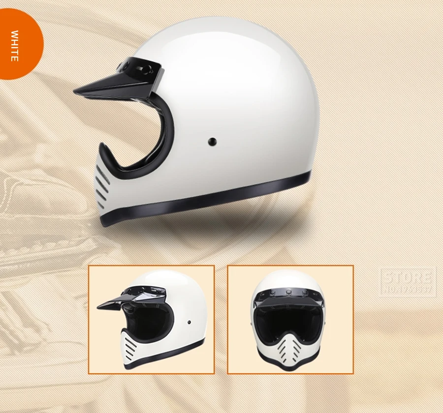 AMZ мотоциклетный шлем из стекловолокна для мотокросса Casco Capacete, мотоциклетный шлем с полным лицом, мотоциклетный шлем в горошек, сертификация