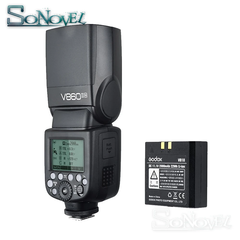 Godox Ving V860II N 2 4G HSS 1/8000 литий ионный аккумулятор TTL вспышка камеры + беспроводной