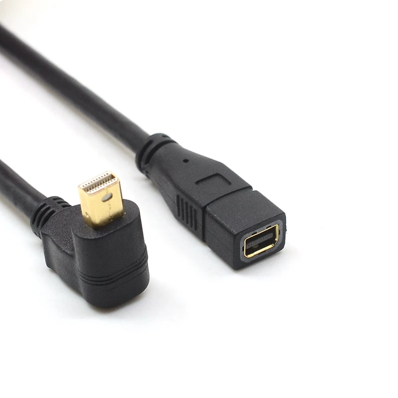 Кабель Mini DP-Mini DP Папа-мама удлинитель DisplayPort угловой адаптер конвертер Thunderbolt