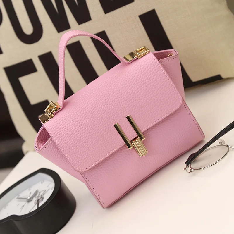 2018 Новый Для женщин модная небольшая трапециевидная Сумка С Откидывающейся