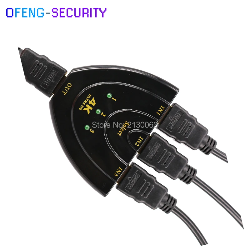 3D Mini 3 порта HDMI переключатель 1.4b 4K * 2 K сплиттер в 1 концентратор портов для DVD HDTV Xbox