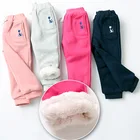 Спортивные штаны для мальчиков и девочек, осенне-зимние детские штаны