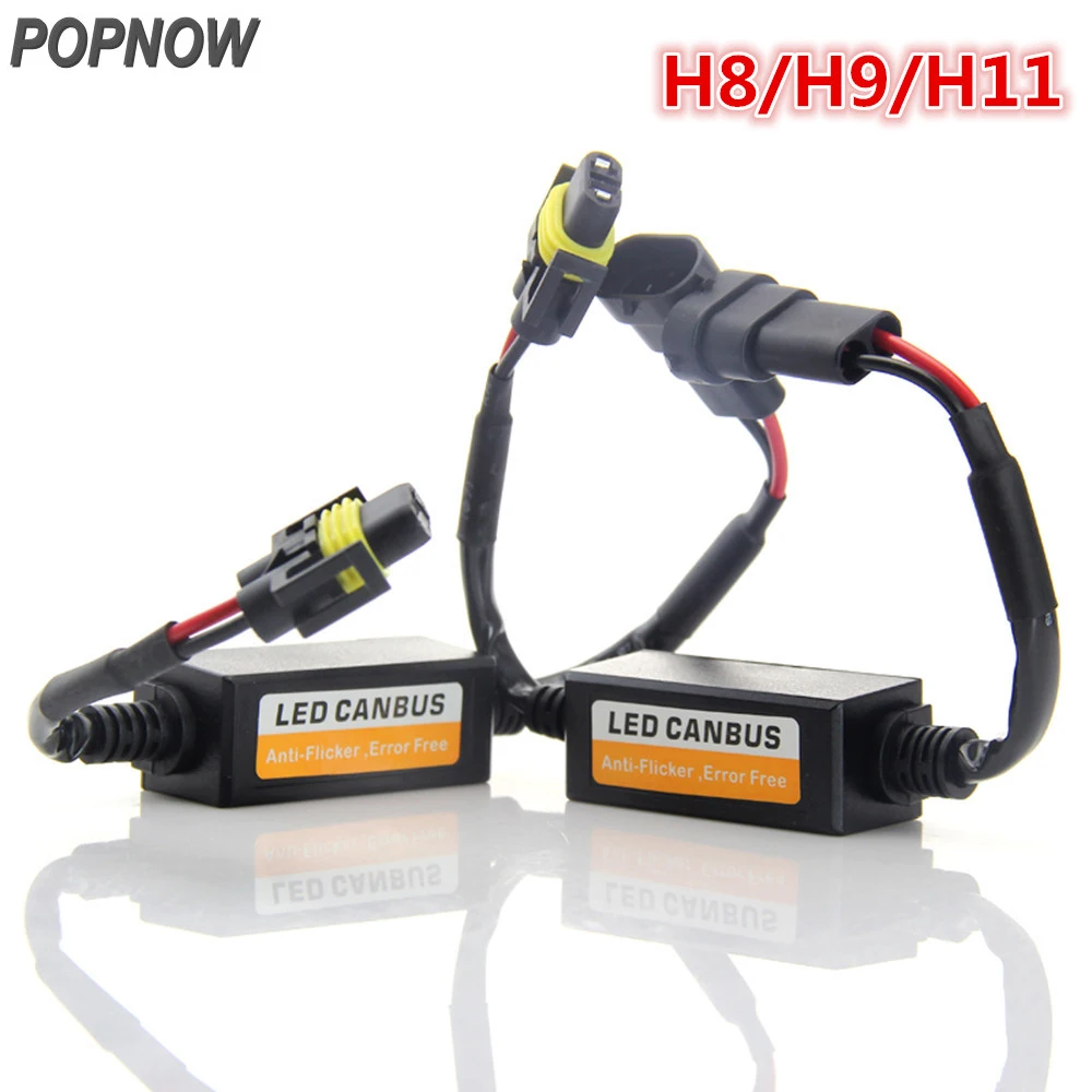 2pcs/lot H8/H9/H11 LED Car Headlight Canbus Error Free Load Resistor Decoder Warning Canceller Capacitor Accessories #6926*2 | Автомобили