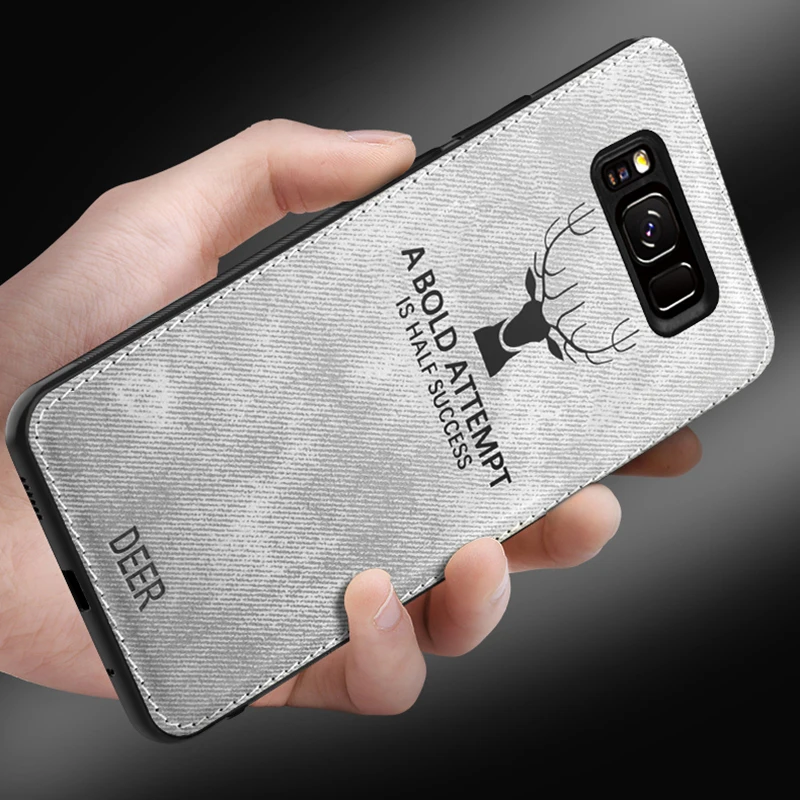 Чехол из ткани с оленем для samsung Galaxy S7, чехол на заднюю панель, защитный мягкий чехол из ТПУ для Galaxy S7Edge Edge S 7 7 S, чехол