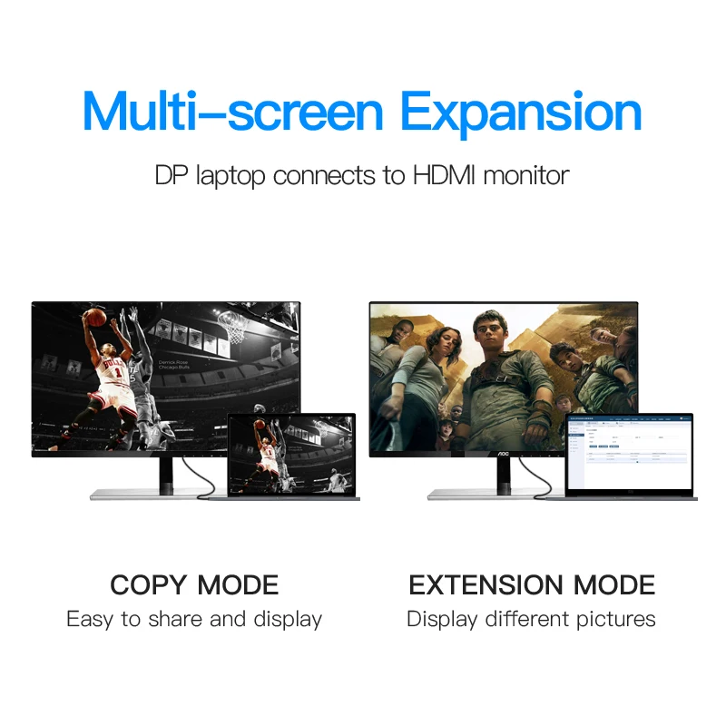 Кабель адаптер Vention 1 5 м 2 3 DP штекер HDMI 1080 конвертер OD 7 0 видеокабель для ПК