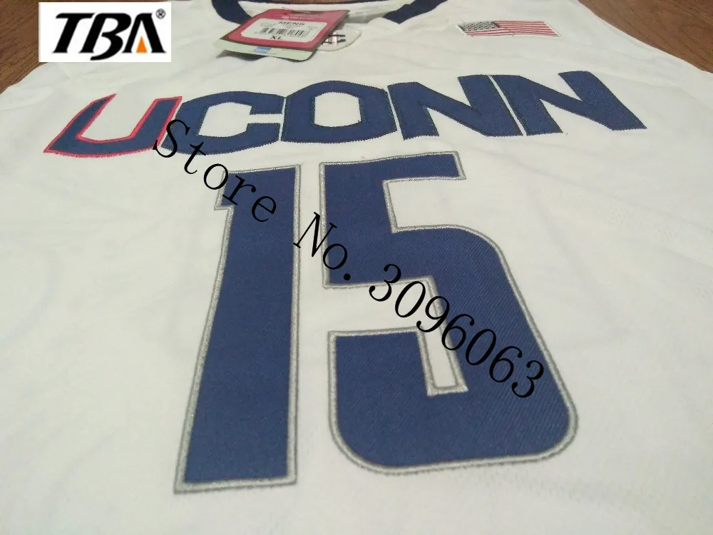 Новый Новинка 2017 года UConn #15 Хаски Kemba Уокер Главная Белый Баскетбол Джерси для Для